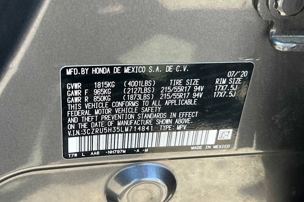 2020 Honda HR-V LX 17