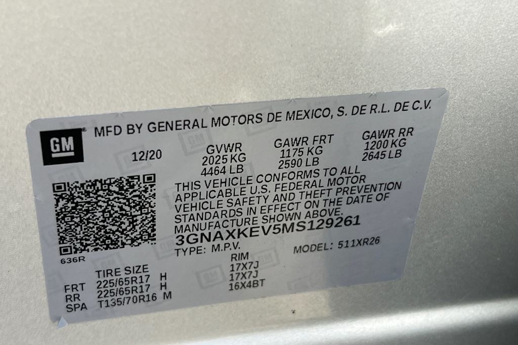Thumbnail: 2021 Chevrolet Equinox - 17
