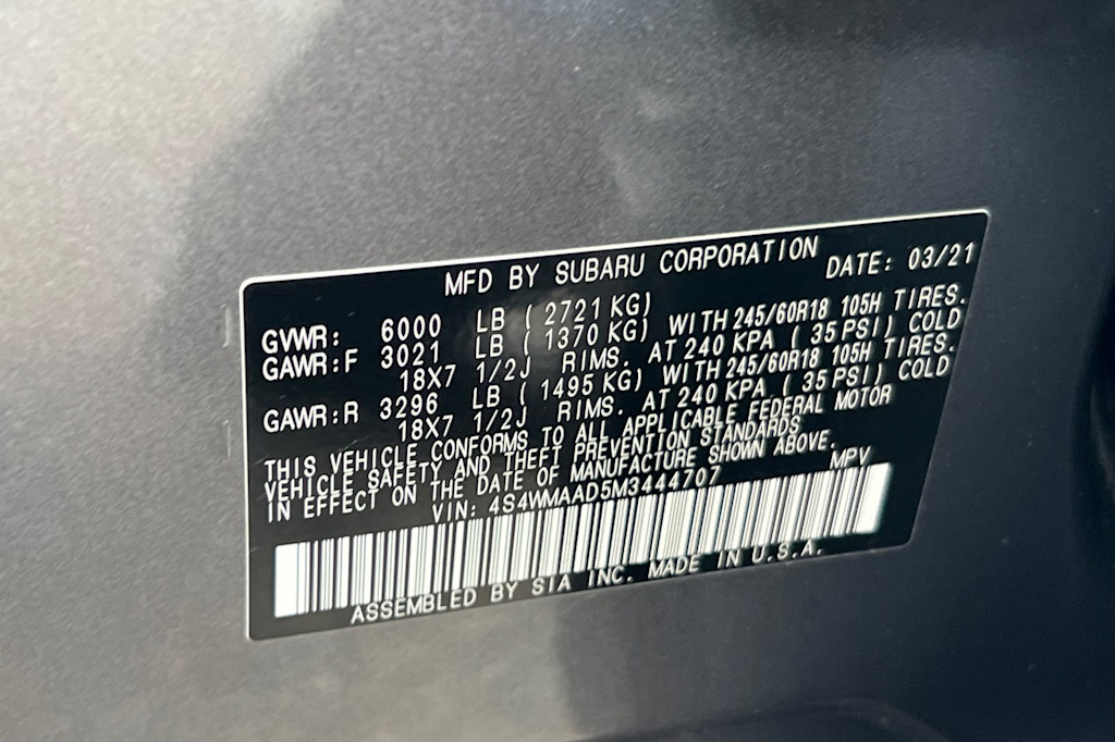 Thumbnail: 2021 Subaru Ascent - 17