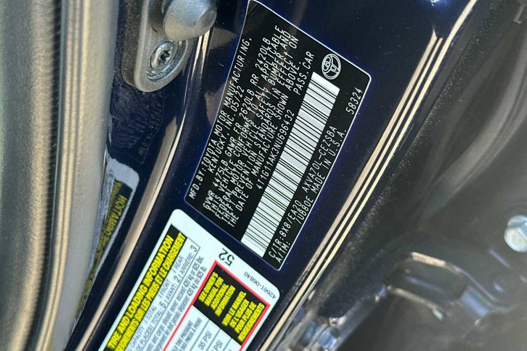 2022 Toyota Camry SE 30