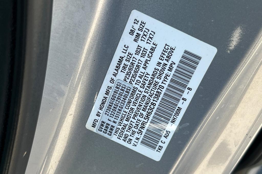 Thumbnail: 2012 Honda Odyssey - 16