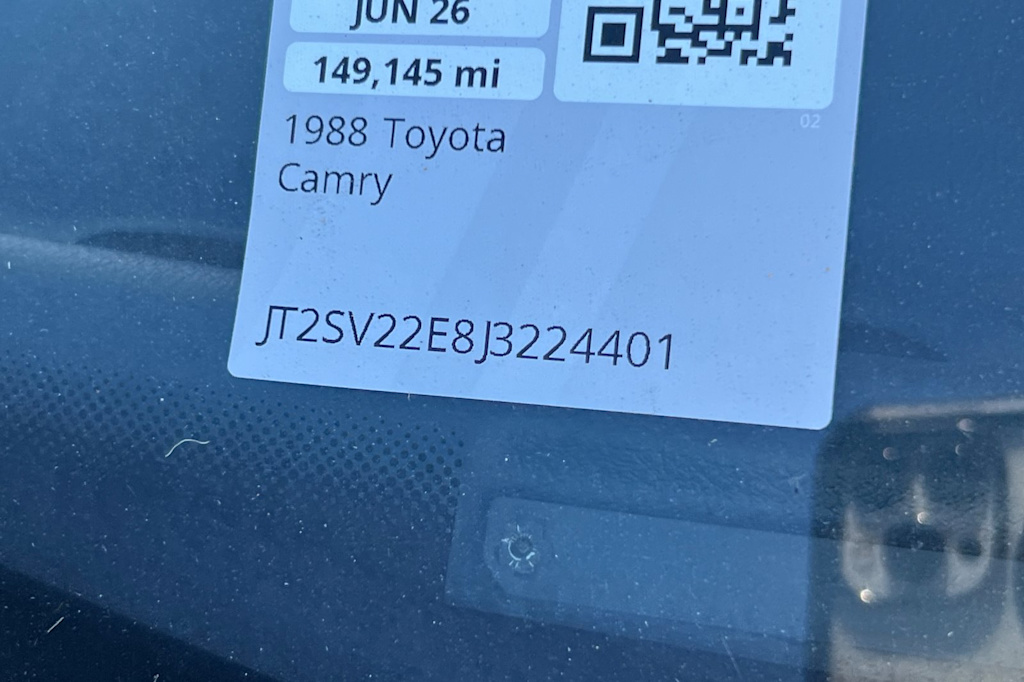 Thumbnail: 1988 Toyota Camry - 8