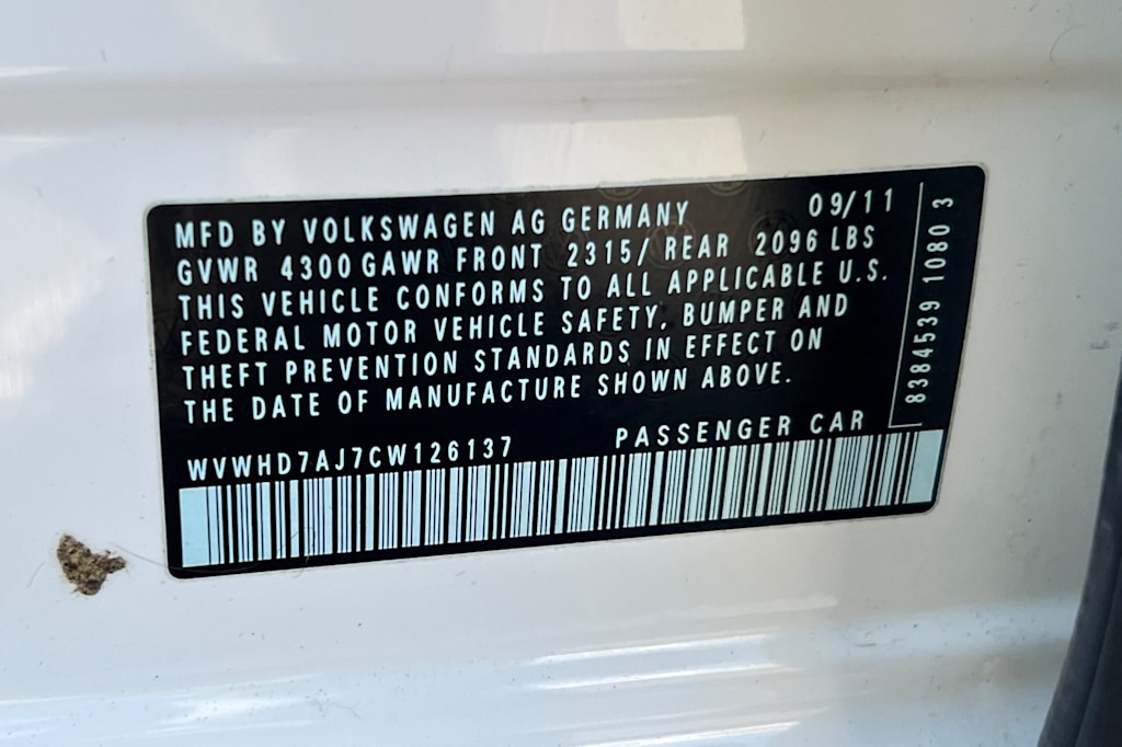 Thumbnail: 2012 Volkswagen Golf - 31