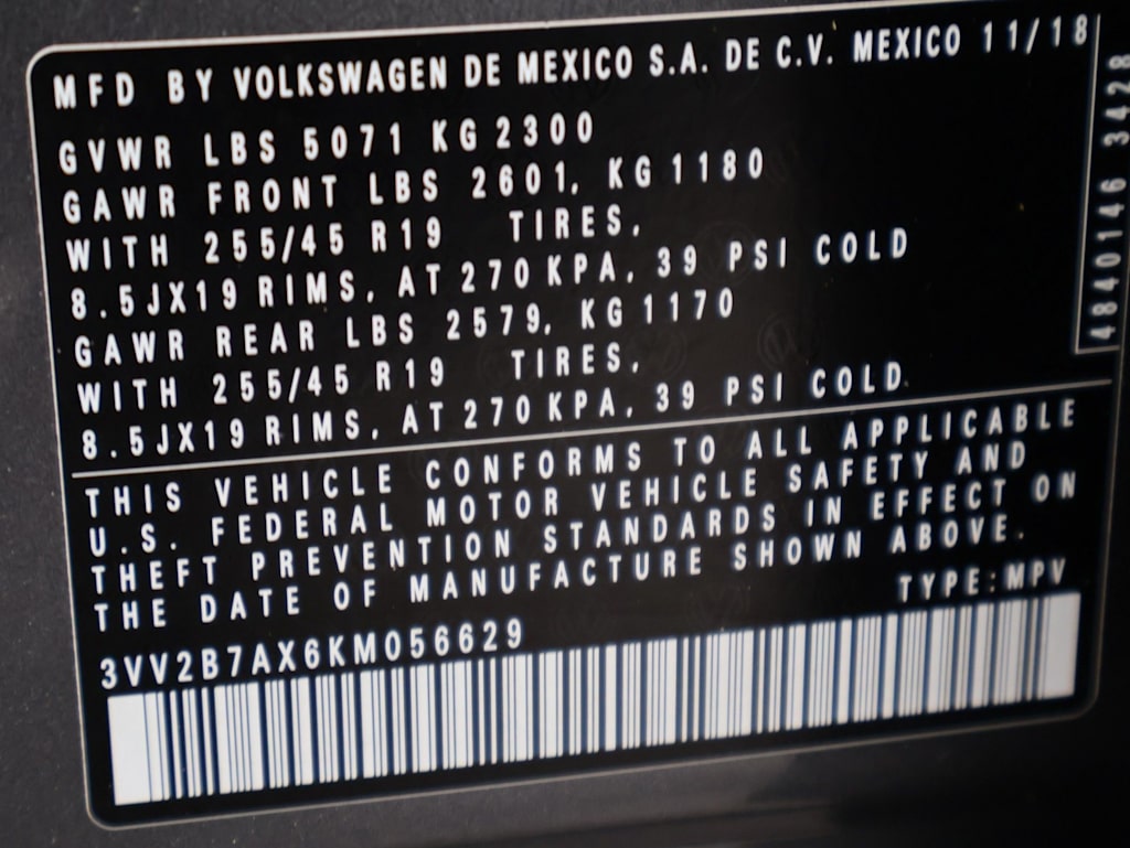 Thumbnail: 2019 Volkswagen Tiguan - 19