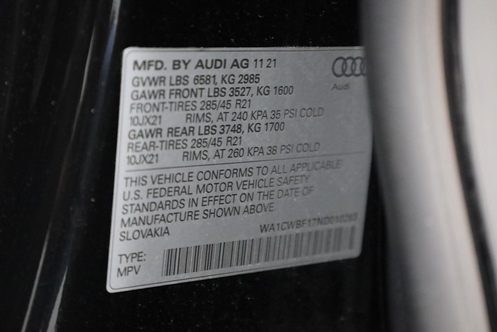 2022 Audi SQ8 Prestige 18