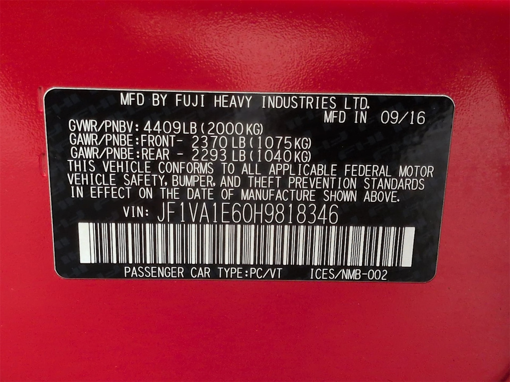 Thumbnail: 2017 Subaru WRX - 18