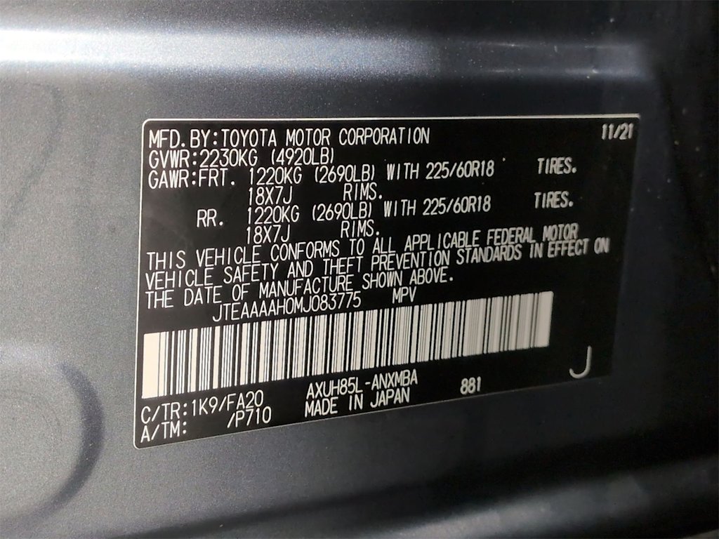 Thumbnail: 2021 Toyota Venza - 20