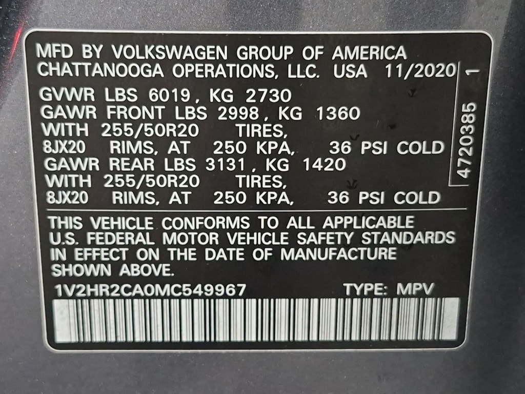 Thumbnail: 2021 Volkswagen Atlas - 20