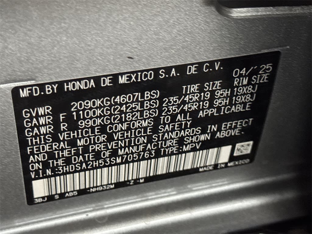 2025 Acura ADX A-SPEC 19