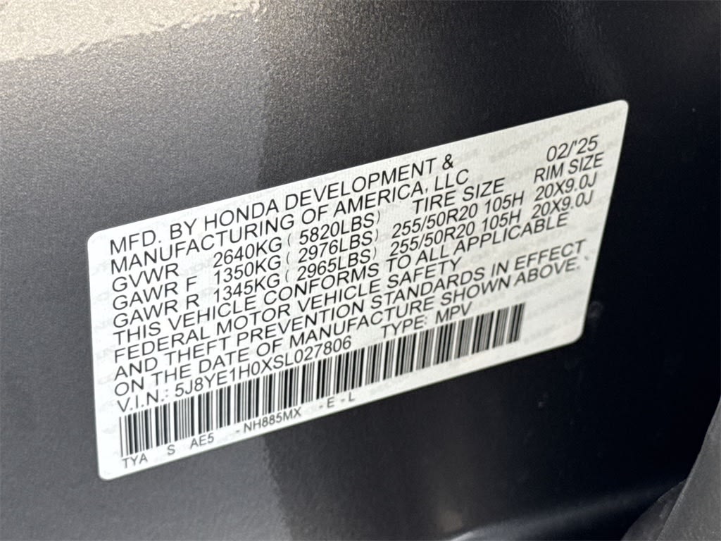 2025 Acura MDX Base 20