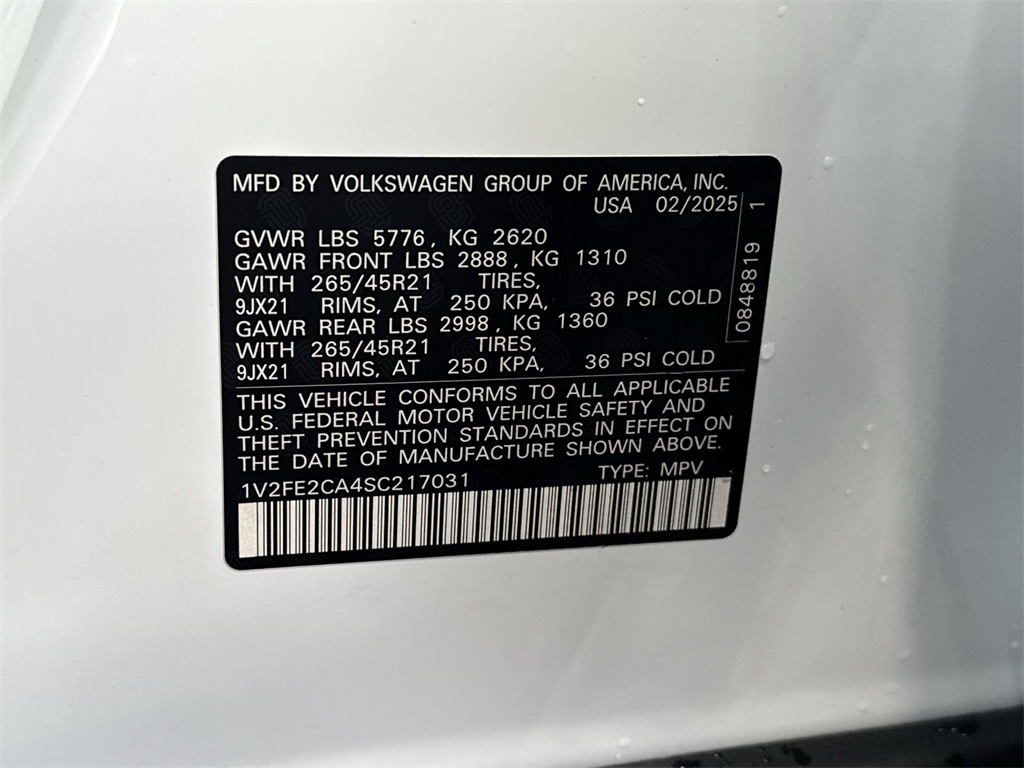 2025 Volkswagen Atlas SEL 18