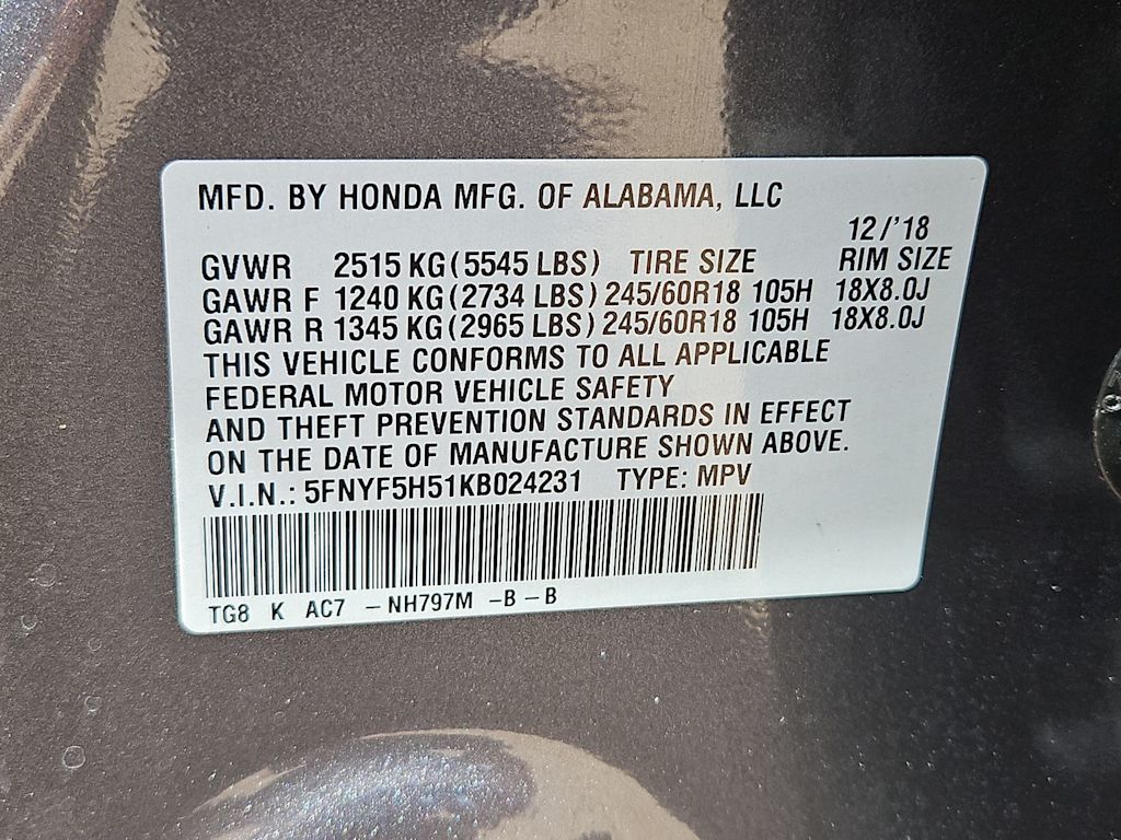 Thumbnail: 2019 Honda Pilot - 20