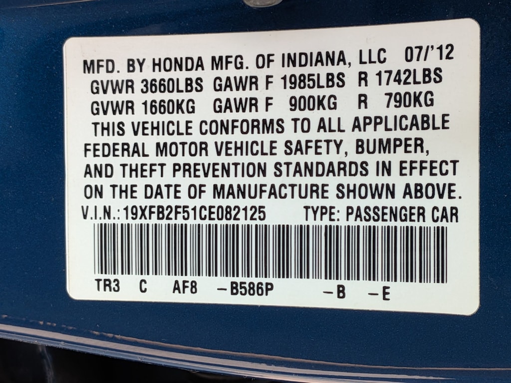 Thumbnail: 2012 Honda Civic - 18