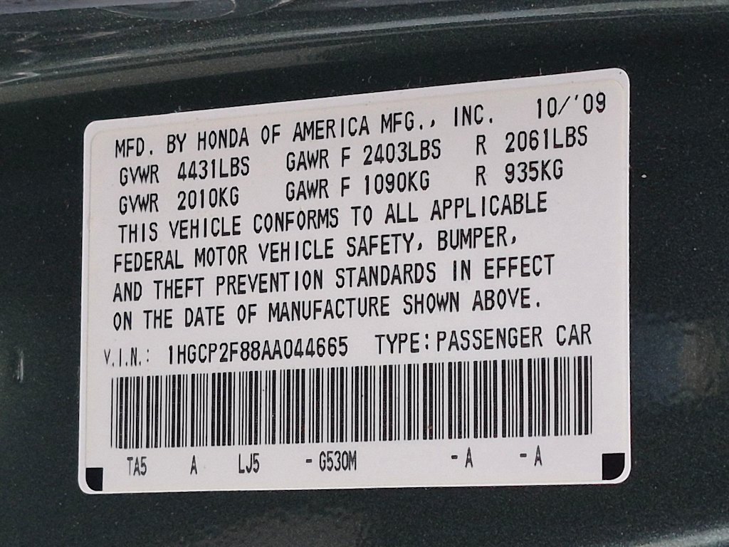 Thumbnail: 2010 Honda Accord - 20