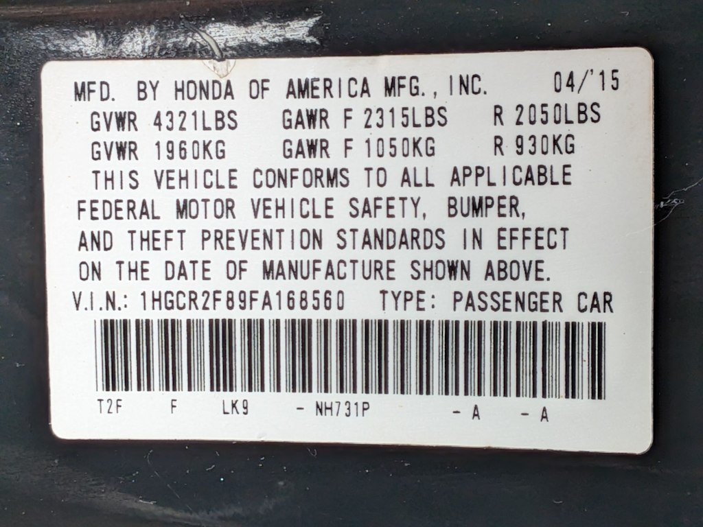 Thumbnail: 2015 Honda Accord - 18