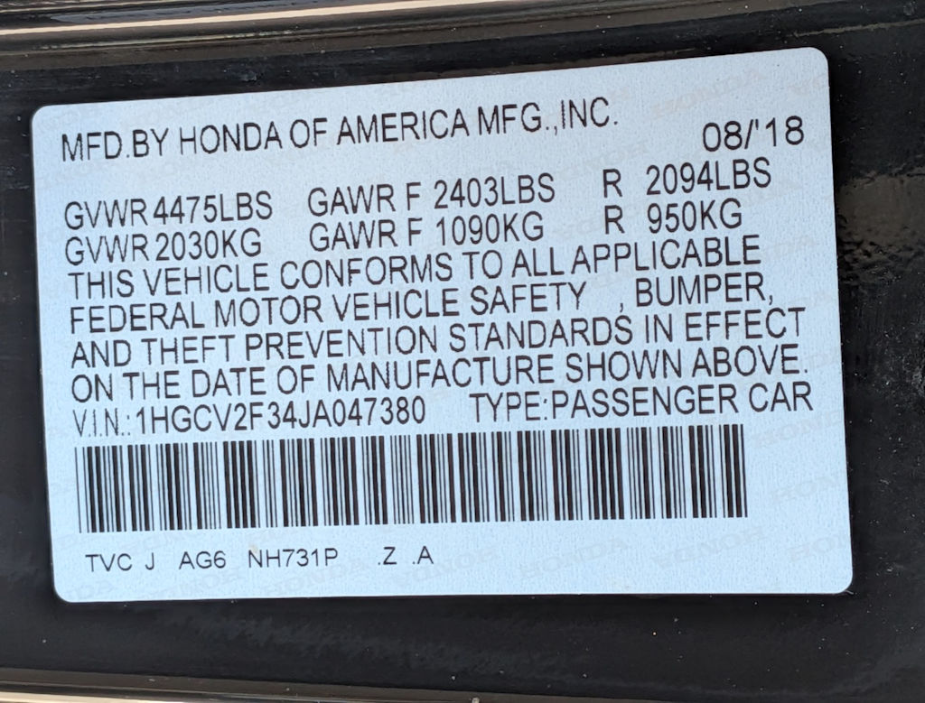 Thumbnail: 2018 Honda Accord - 18