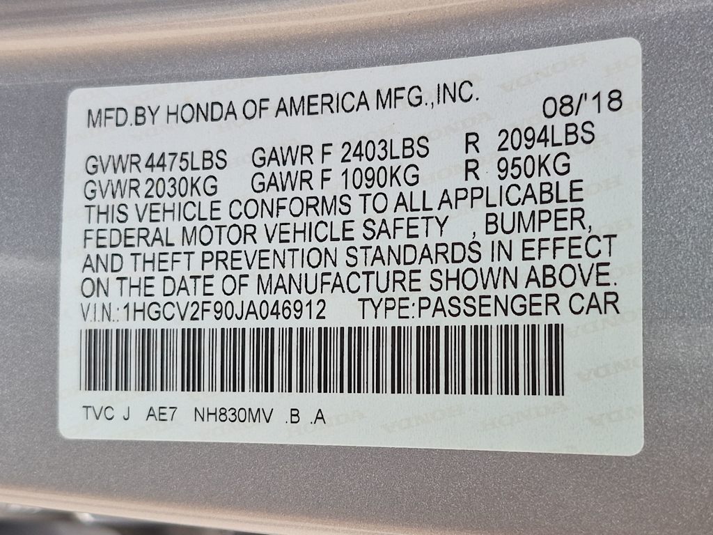 Thumbnail: 2018 Honda Accord - 18
