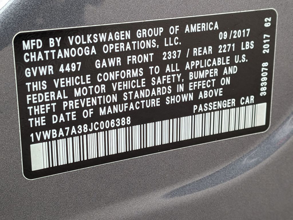 Thumbnail: 2018 Volkswagen Passat - 19