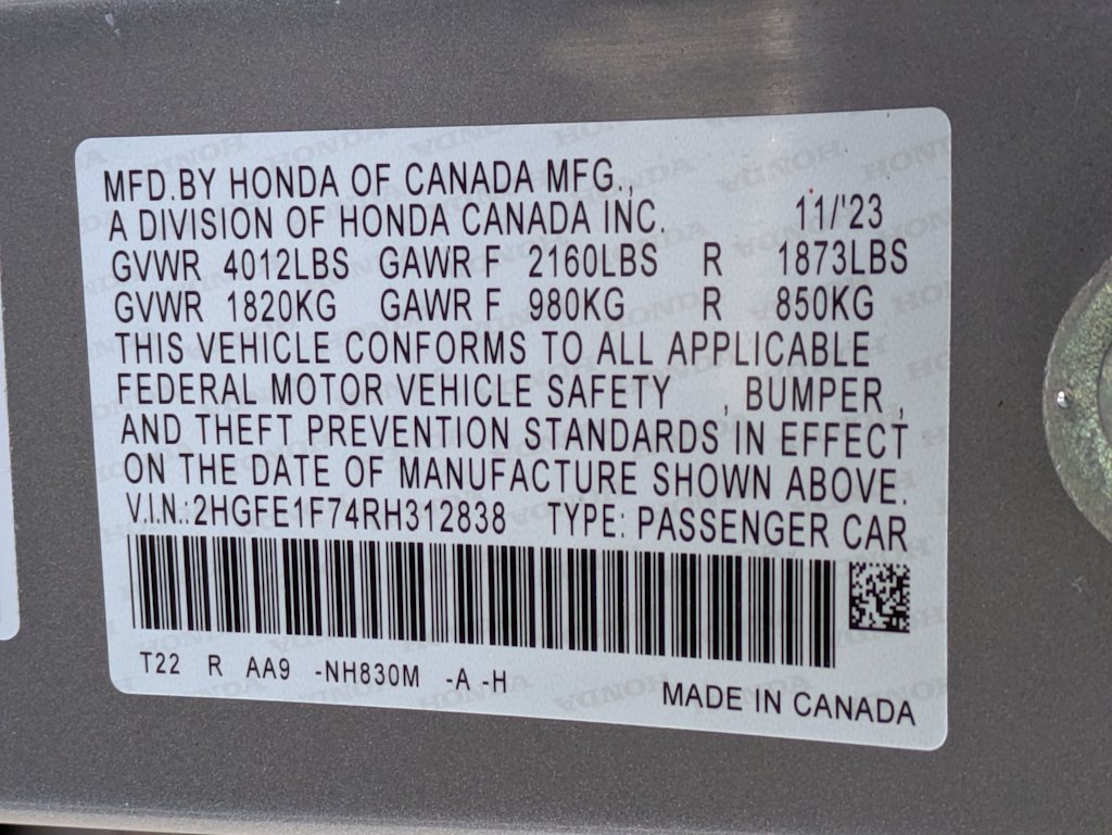 Thumbnail: 2024 Honda Civic - 19