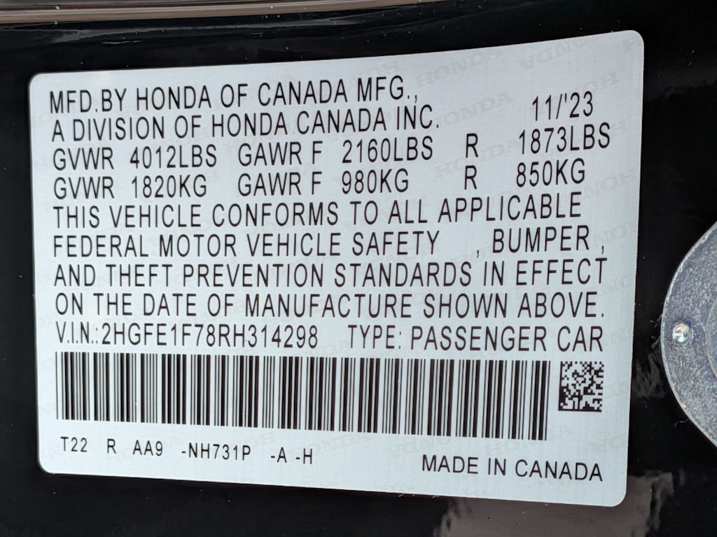 Thumbnail: 2024 Honda Civic - 19