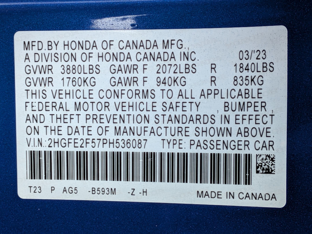 Thumbnail: 2023 Honda Civic - 18
