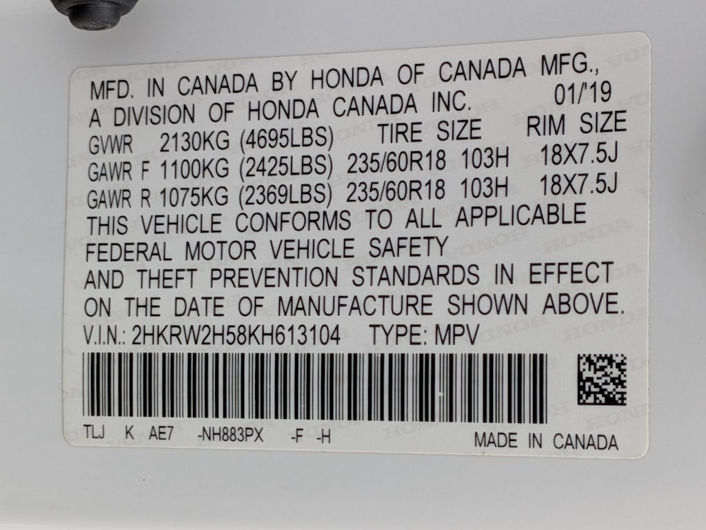 Thumbnail: 2019 Honda CR-V - 17