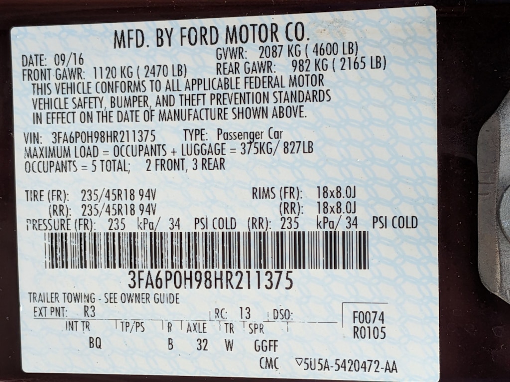 Thumbnail: 2017 Ford Fusion - 18