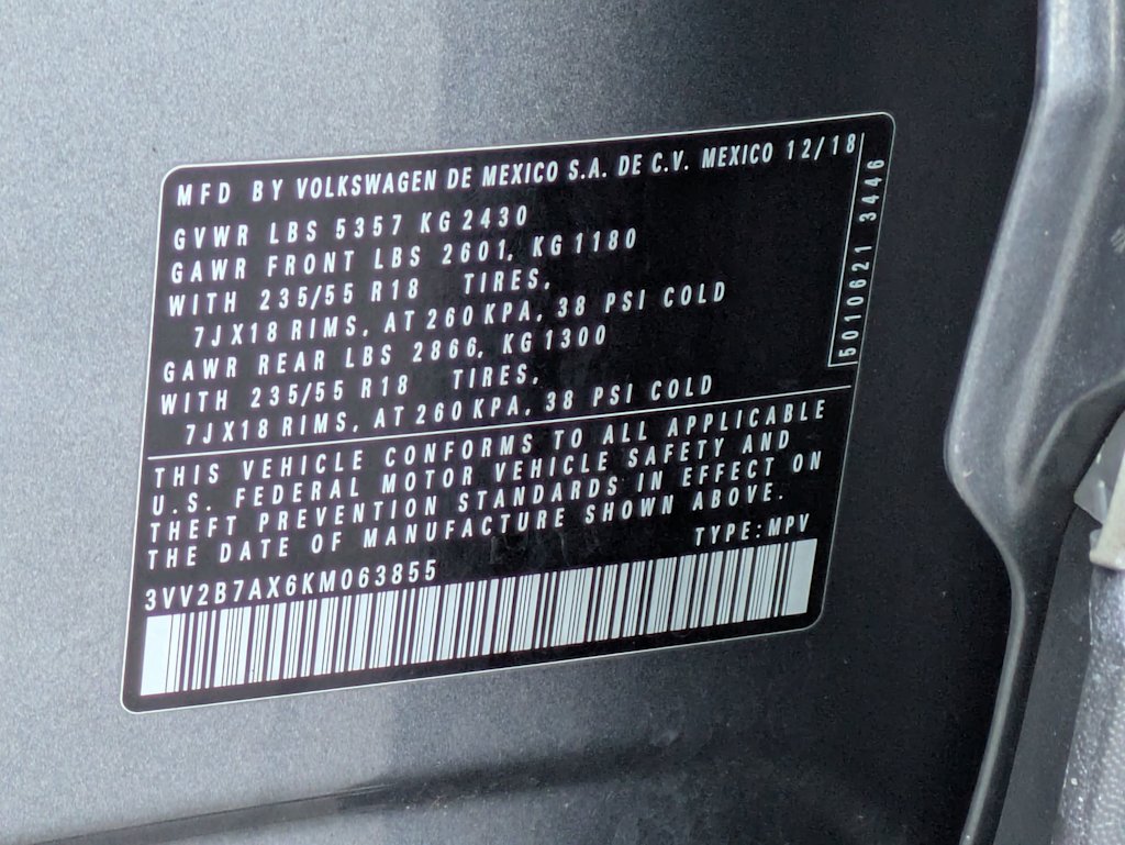 Thumbnail: 2019 Volkswagen Tiguan - 18