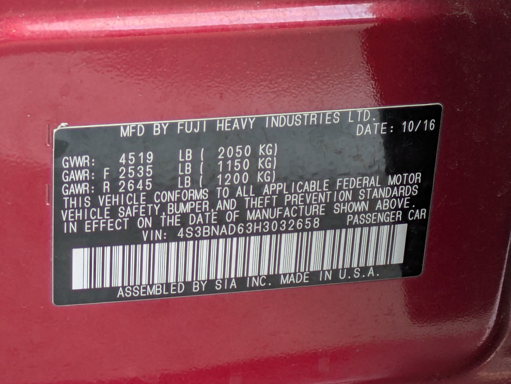 Thumbnail: 2017 Subaru Legacy - 18