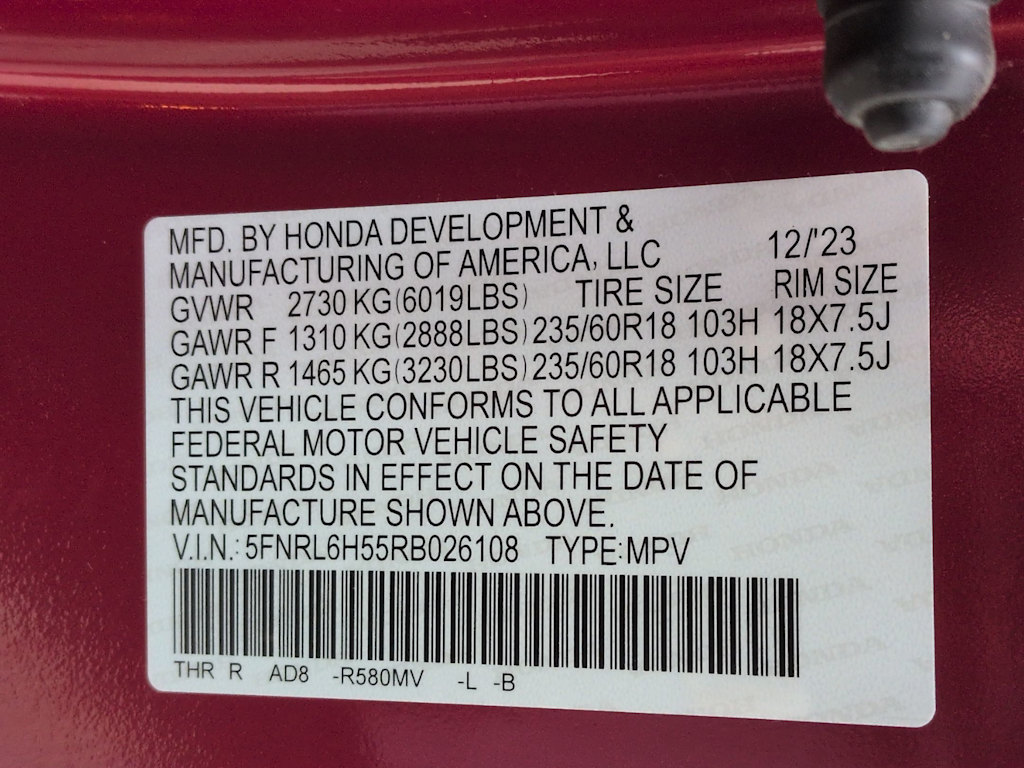 Thumbnail: 2024 Honda Odyssey - 19