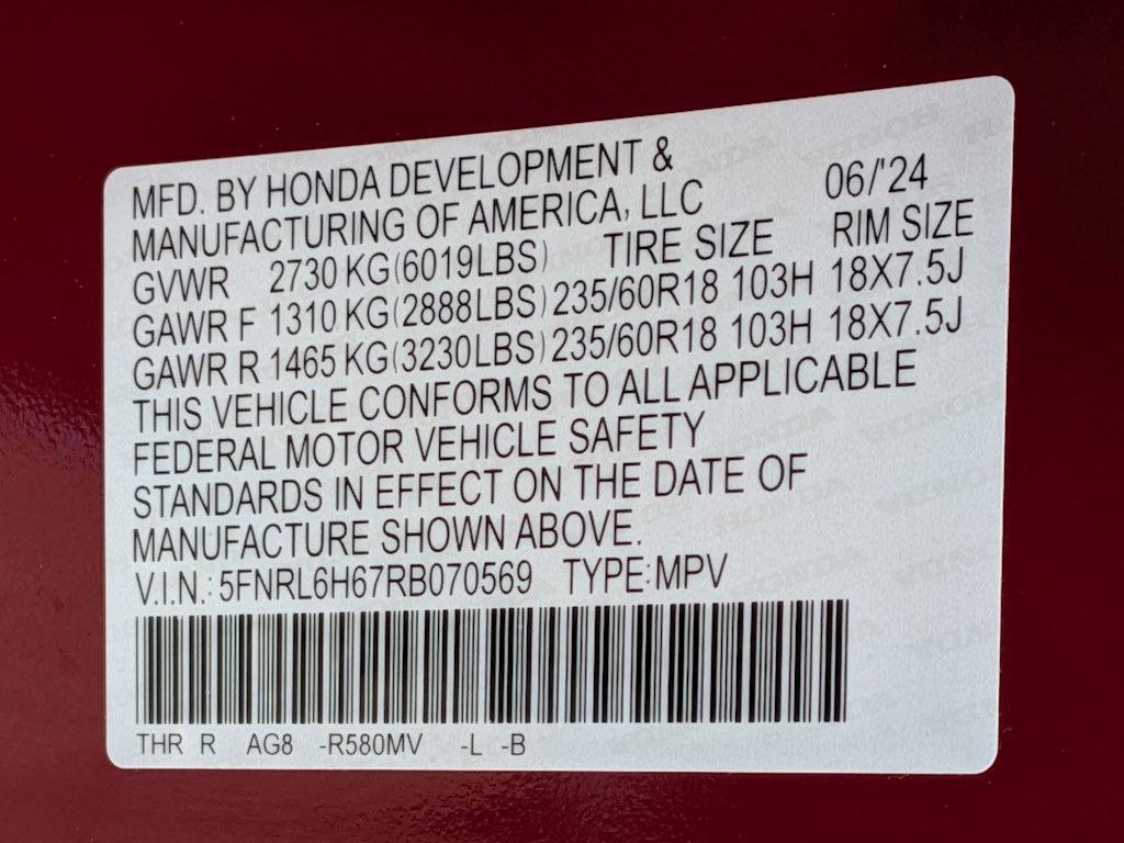 Thumbnail: 2024 Honda Odyssey - 20