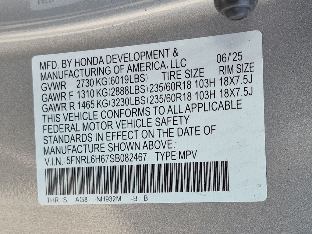 Thumbnail: 2025 Honda Odyssey - 18