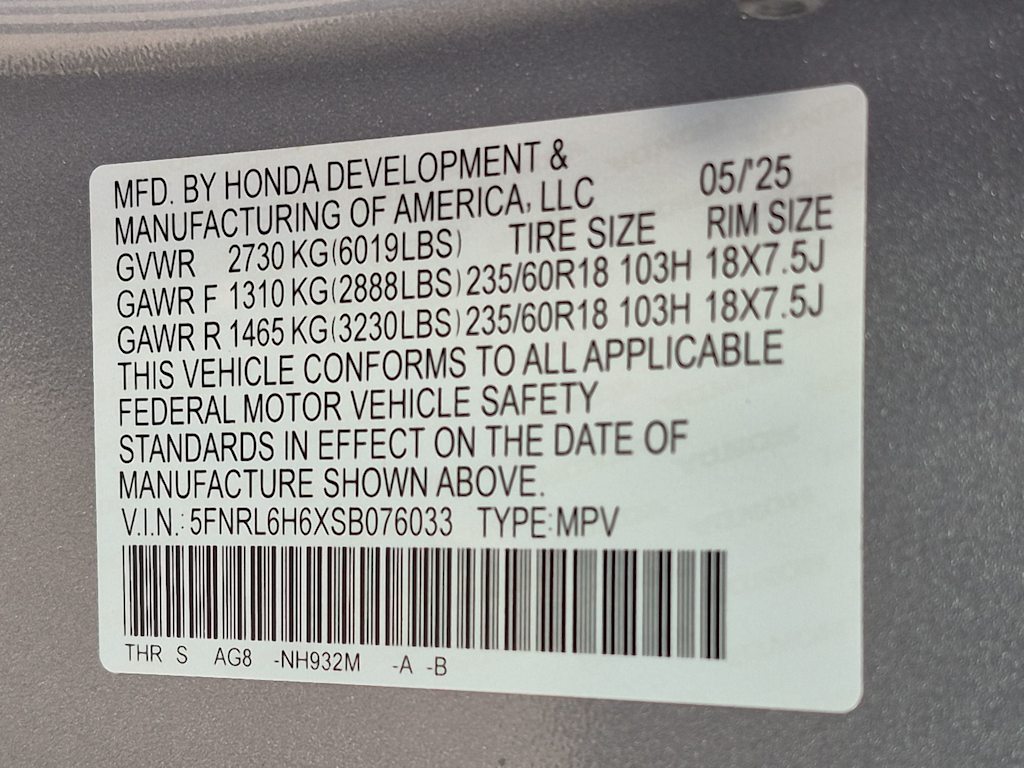 Thumbnail: 2025 Honda Odyssey - 19