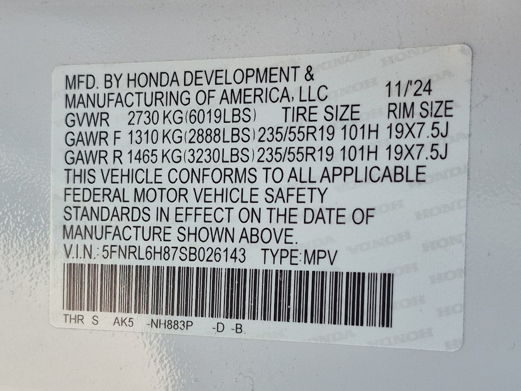 Thumbnail: 2025 Honda Odyssey - 19