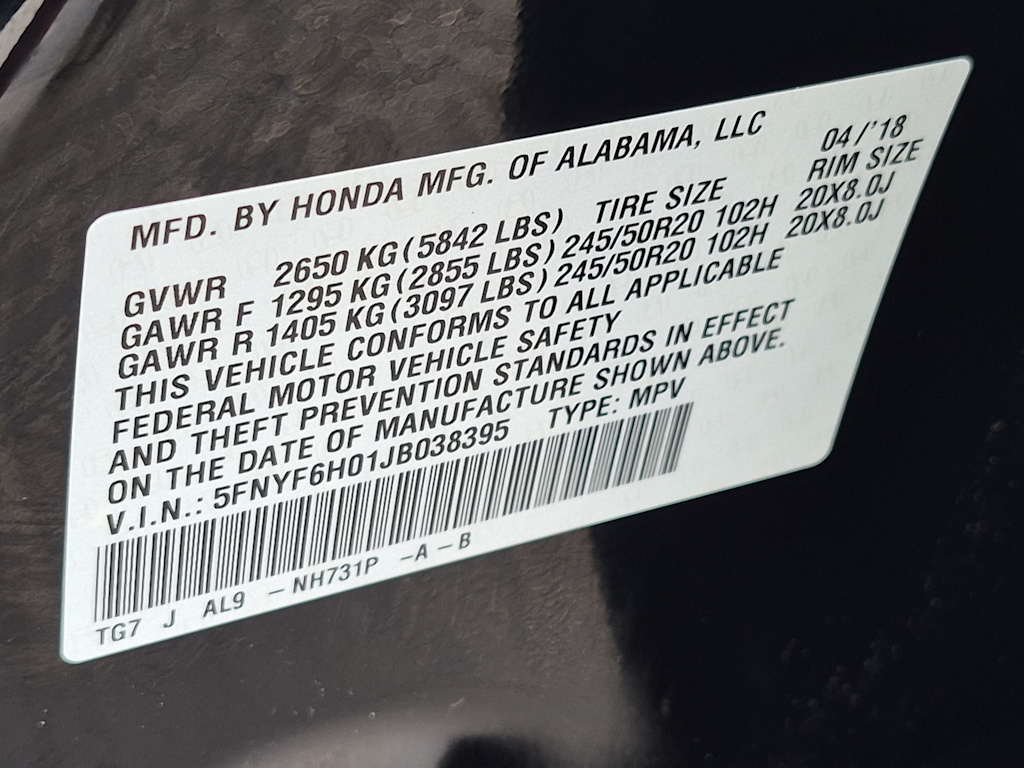 Thumbnail: 2018 Honda Pilot - 19