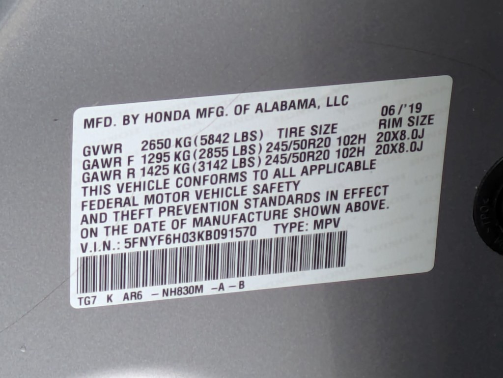 Thumbnail: 2019 Honda Pilot - 18