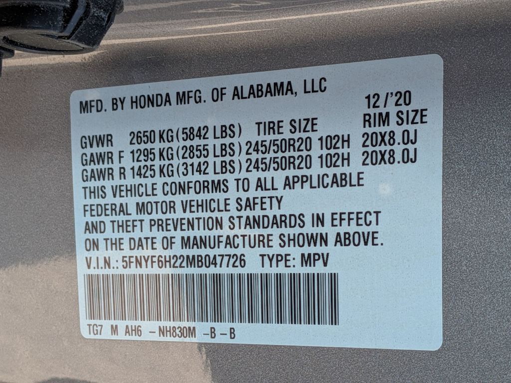 Thumbnail: 2021 Honda Pilot - 18