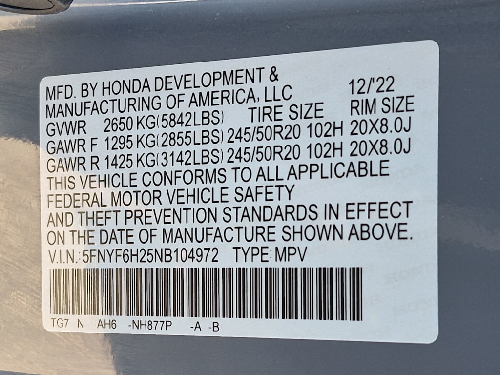Thumbnail: 2022 Honda Pilot - 19
