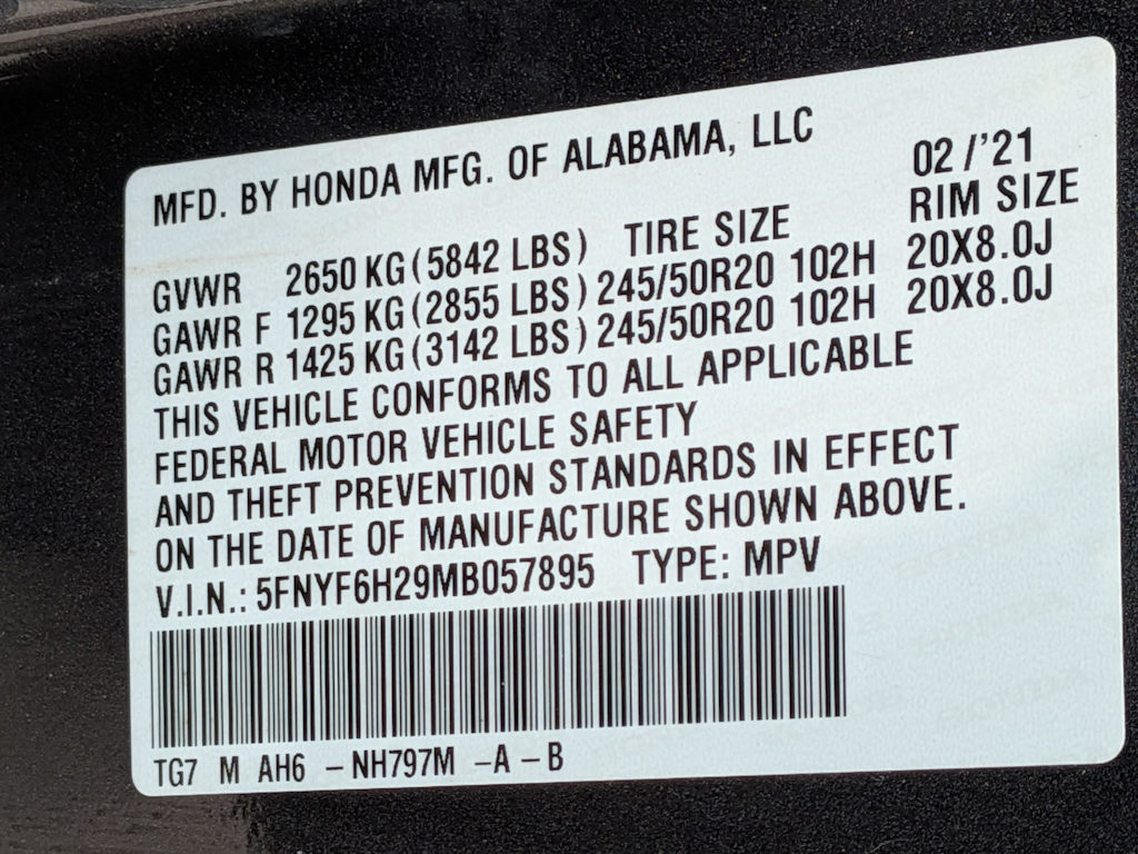 Thumbnail: 2021 Honda Pilot - 19