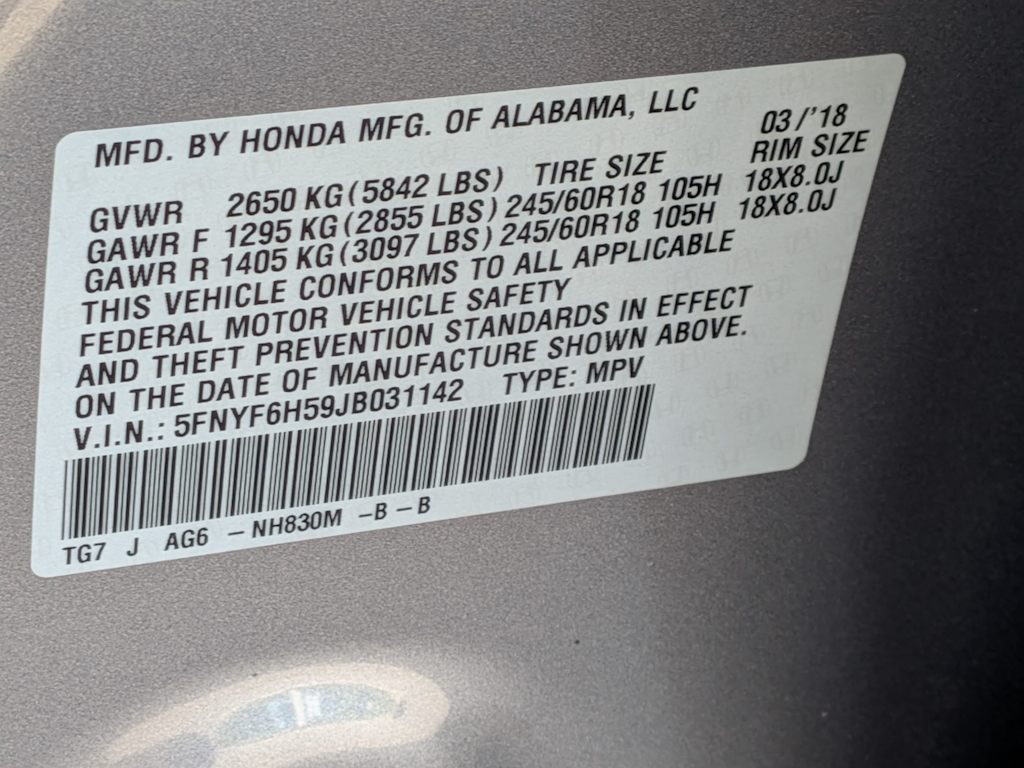Thumbnail: 2018 Honda Pilot - 19