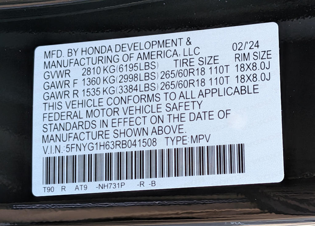 Thumbnail: 2024 Honda Pilot - 18