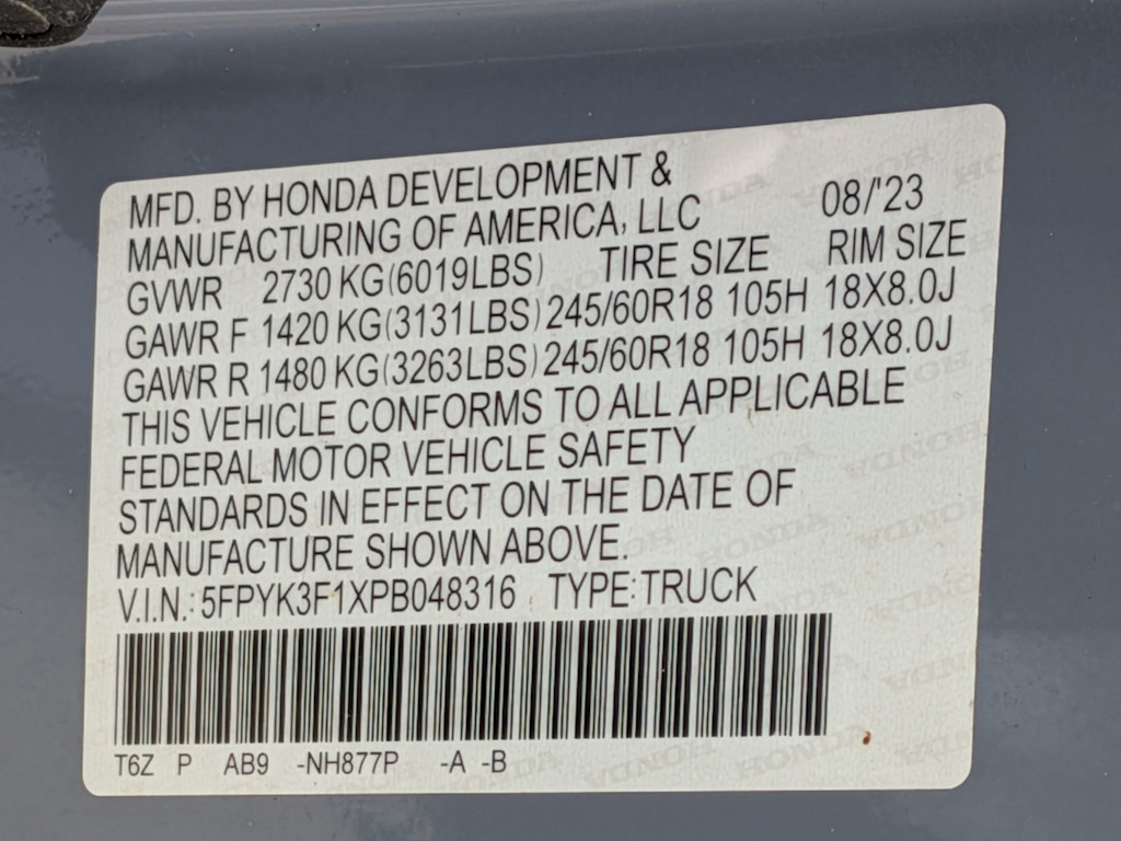 Thumbnail: 2023 Honda Ridgeline - 17