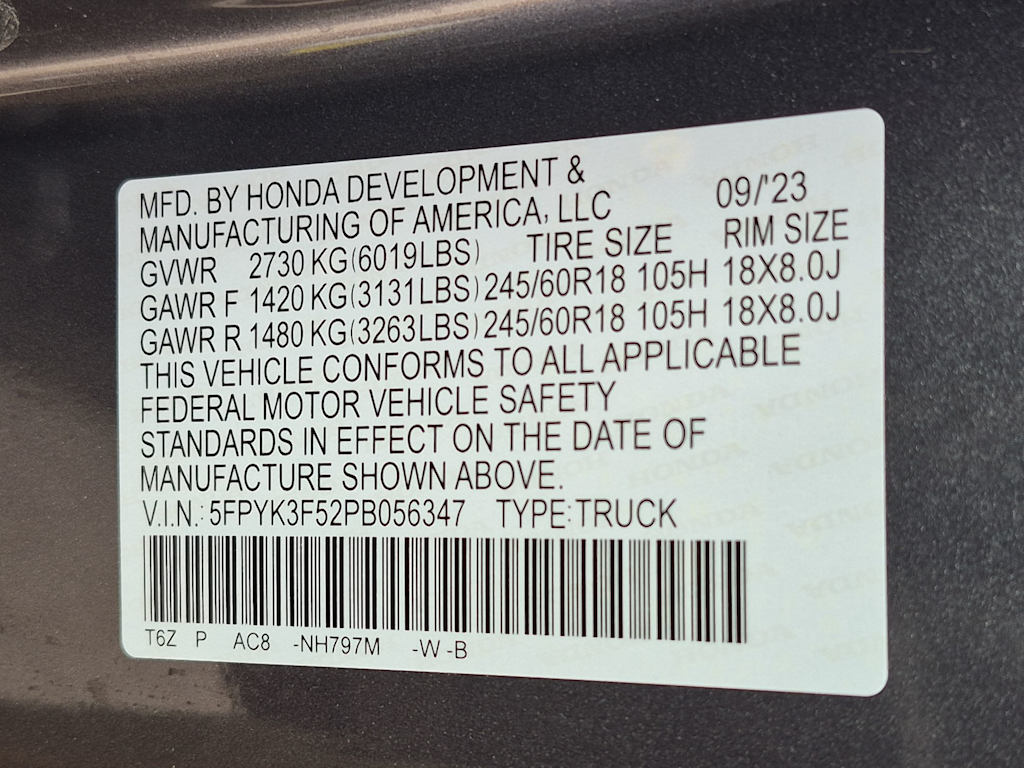 Thumbnail: 2023 Honda Ridgeline - 17