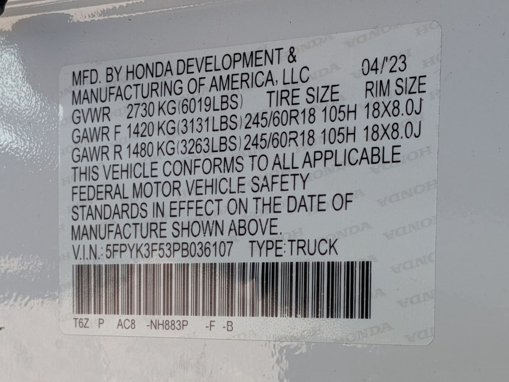 Thumbnail: 2023 Honda Ridgeline - 16