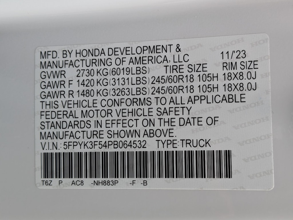 Thumbnail: 2023 Honda Ridgeline - 16
