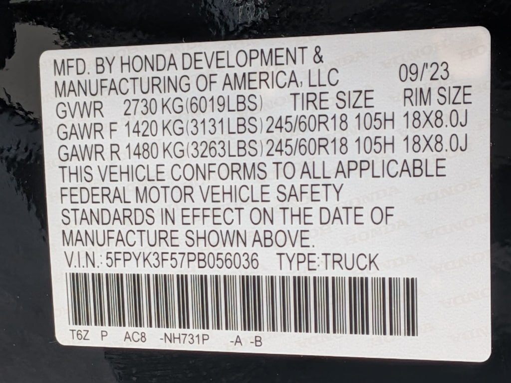Thumbnail: 2023 Honda Ridgeline - 16