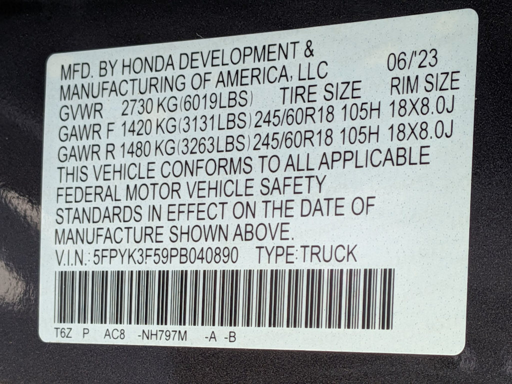 Thumbnail: 2023 Honda Ridgeline - 17