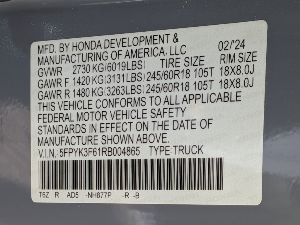 Thumbnail: 2024 Honda Ridgeline - 17