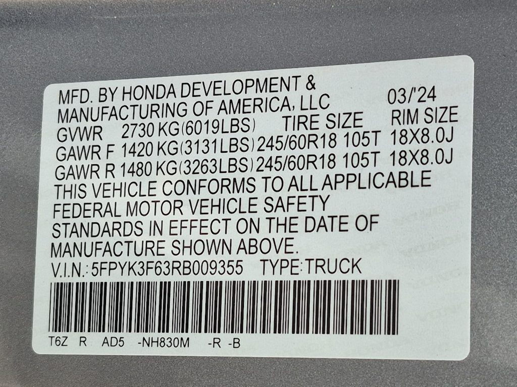 Thumbnail: 2024 Honda Ridgeline - 18