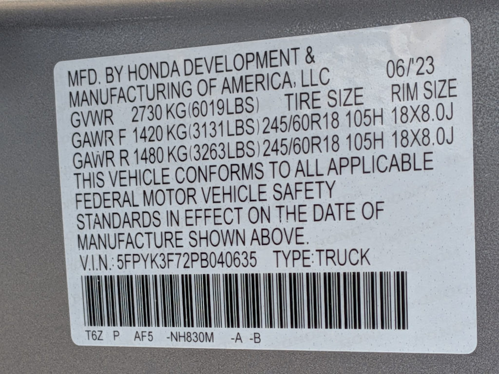 Thumbnail: 2023 Honda Ridgeline - 17